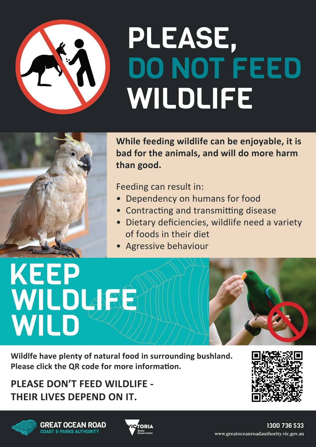 Do not feed the wildlife - flyer