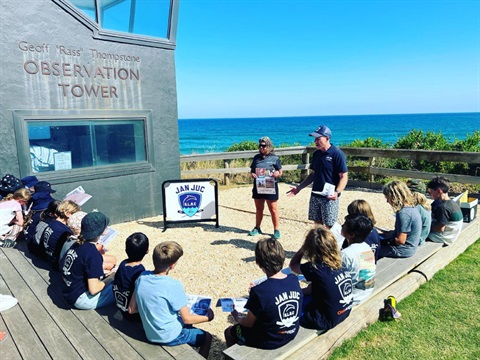 Jan Juc SLSC Nippers are upskilled in Cliff Safety Awareness 