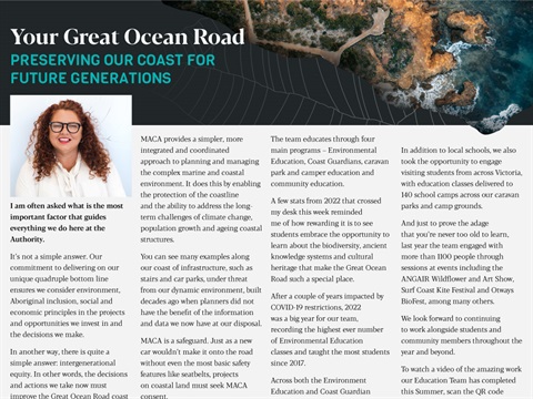 Your Great Ocean Road- Preserving our coast for future generations